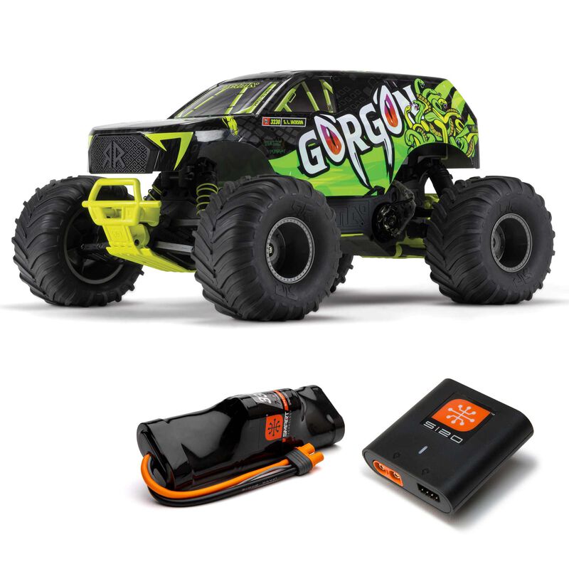 Arrma 1/10 GORGON 4X2 MEGA 550 Brushed Monster Truck RTR wBatt&C